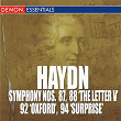 Haydn: Symphony Nos. 87, 88 "The Letter V", 92 "Oxford Symphony" & 94 "Mit dem Paukenschlag" | Bamberg Philharmonic Studio Orchestra