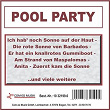 Pool Party | Geier Sturzflug