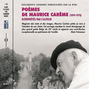Poèmes de Maurice Carême 1899-1978, interprétés par l'auteur | Maurice Carême